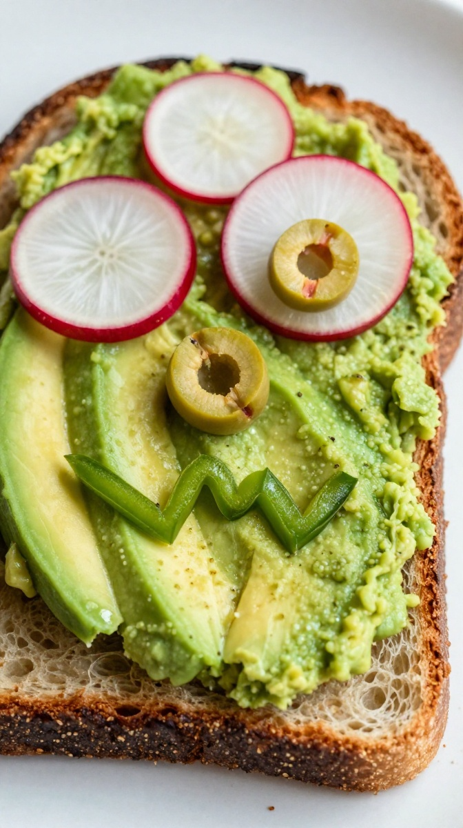 Spooky Monster Avocado Toast
