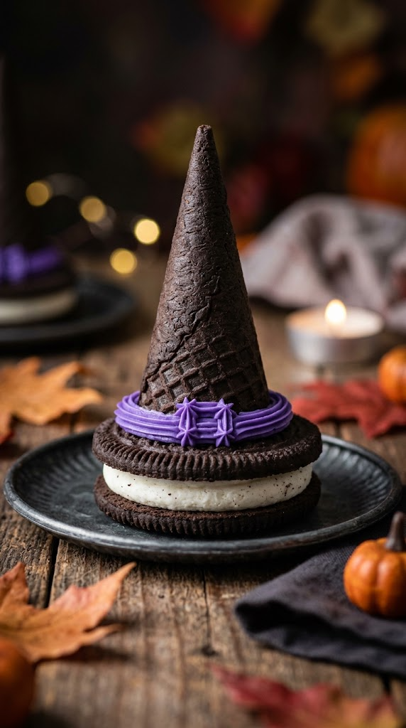 Spooky Oreo Double-Stuff Cone Hats