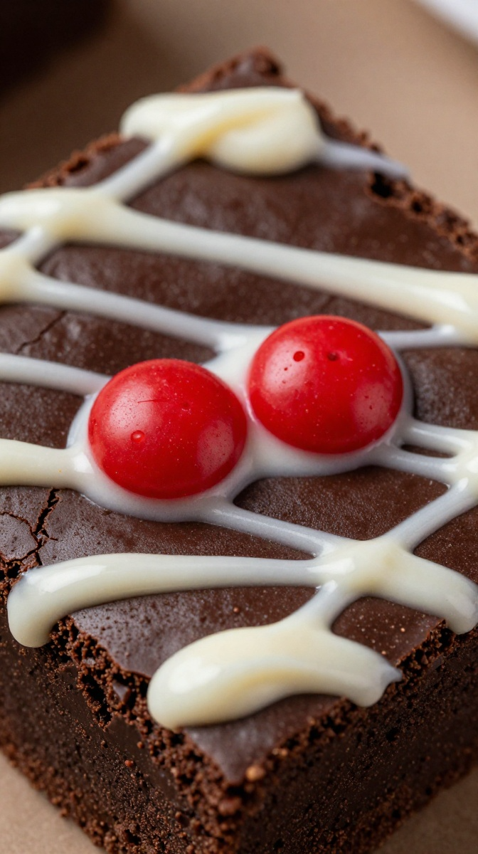 . Spooky Wrapped Brownie Squares