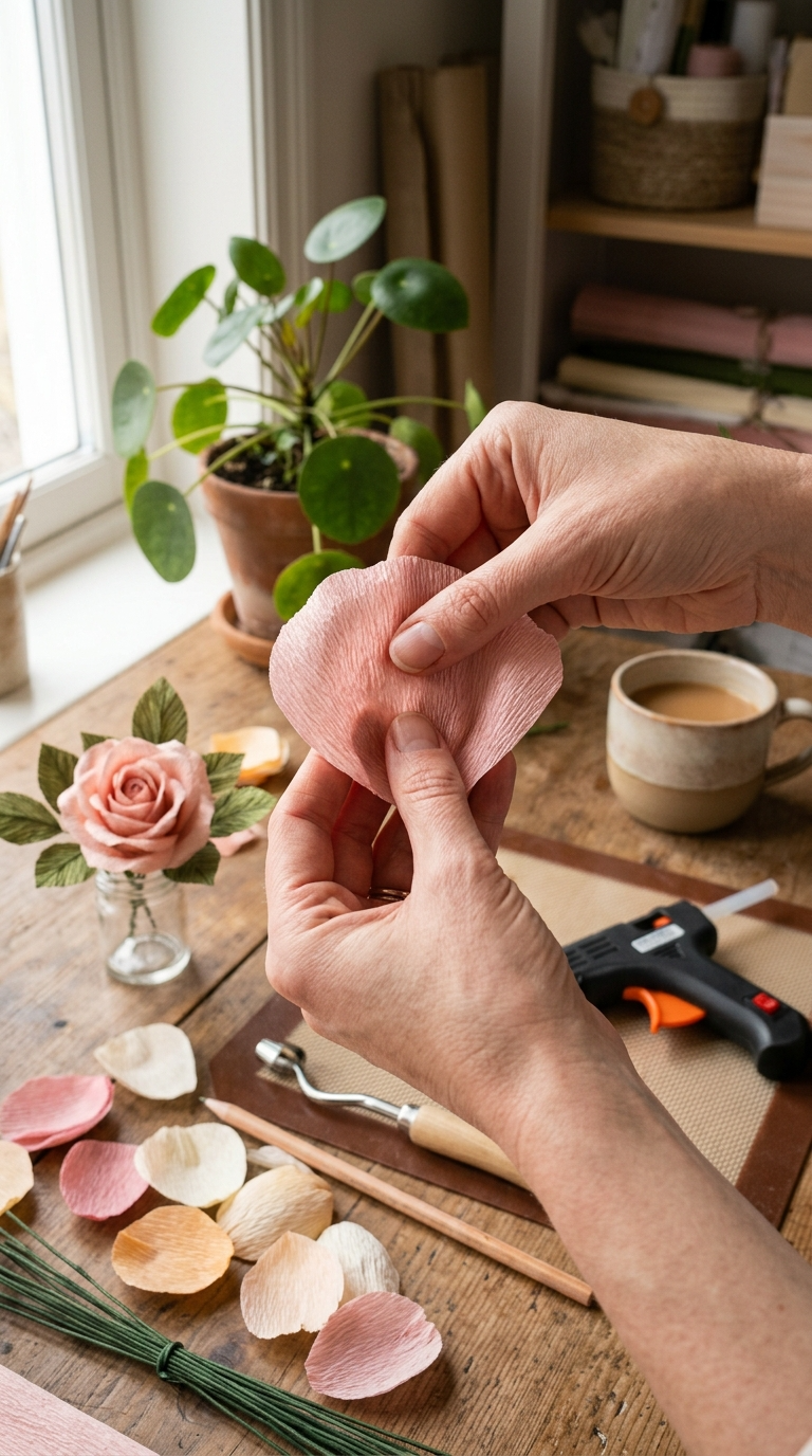 Step-by-Step How to Make Crepe Paper Flowers