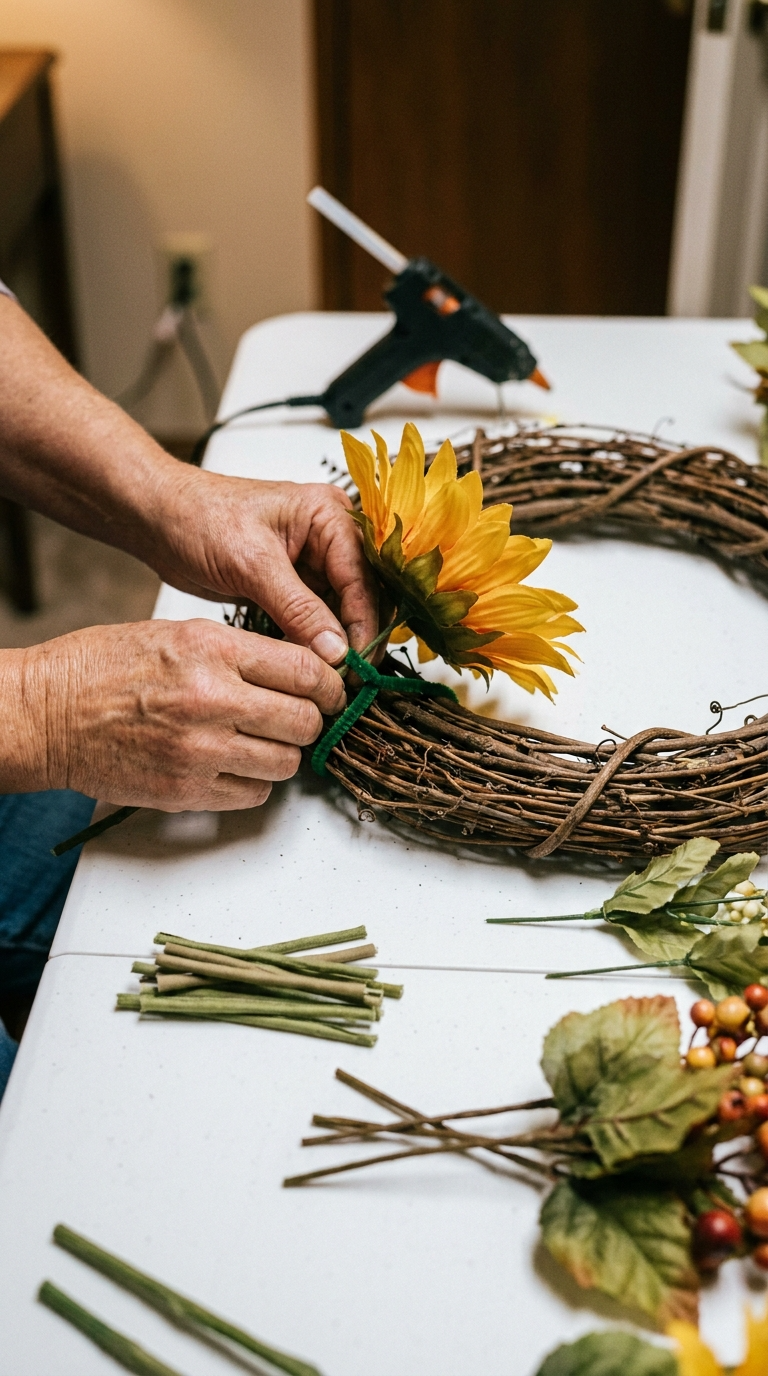 Step-by-Step How to Make Your Fall Wreath