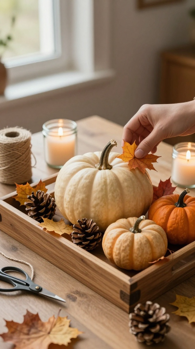 Step-by-Step Make the Fall Centerpiece