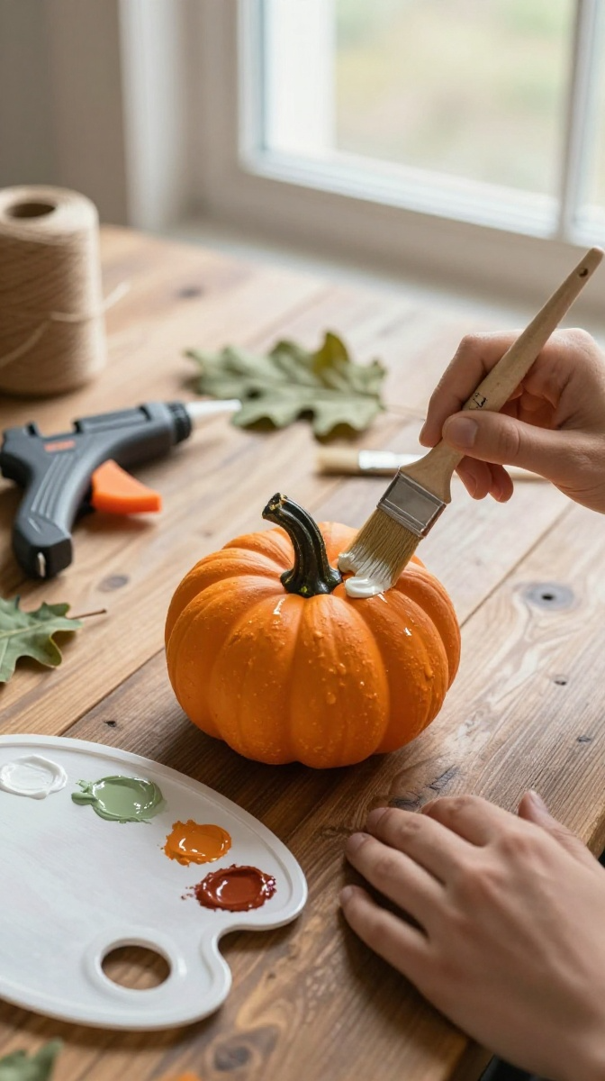 Step-by-Step Painted Pumpkin Makeover