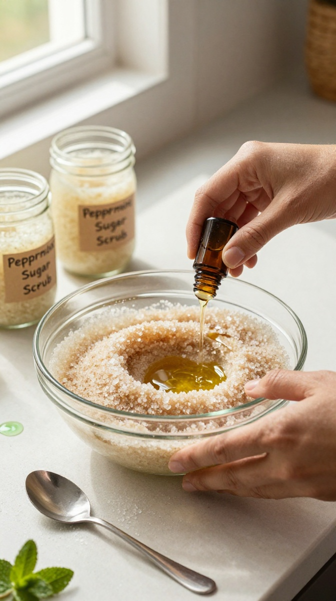 Sugar Scrub in Mason Jars