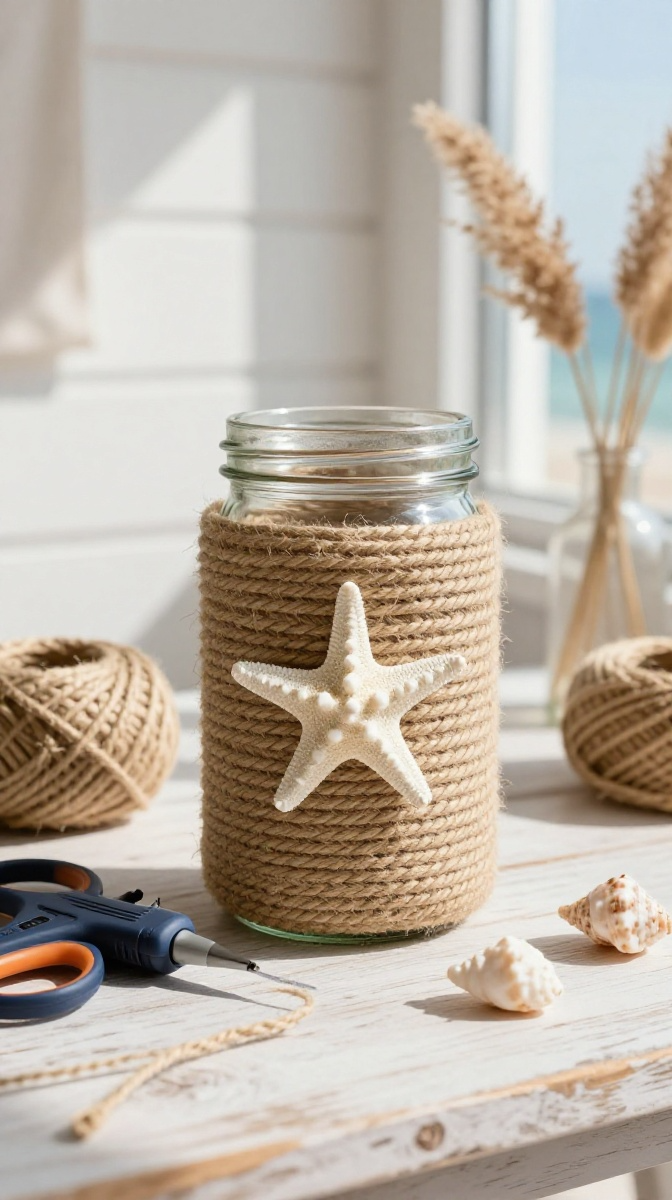 Summer Coastal Rope Vase