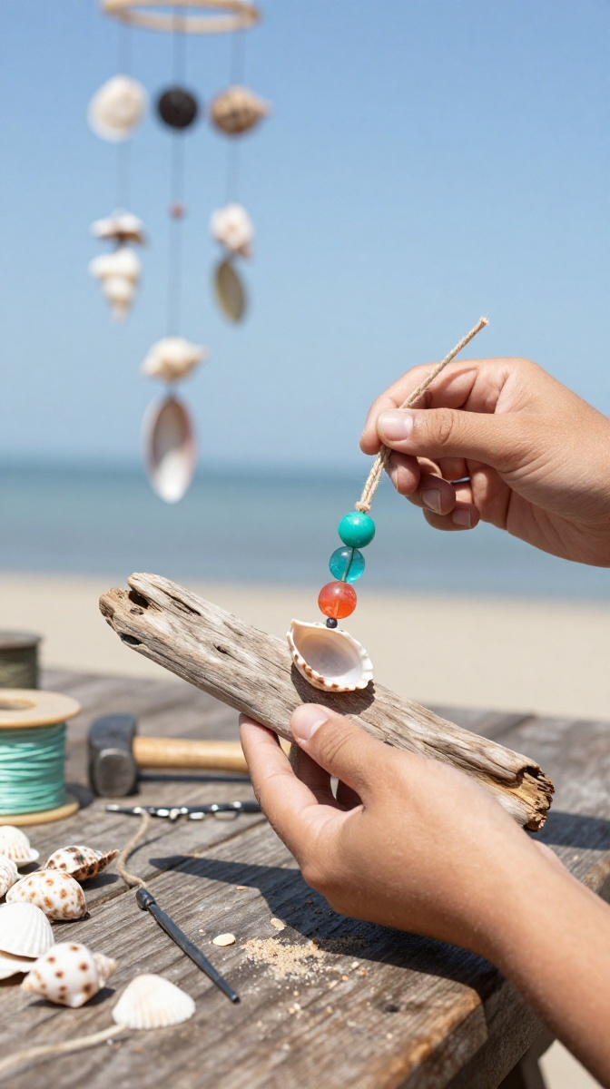 Summer Seashell Wind Chimes