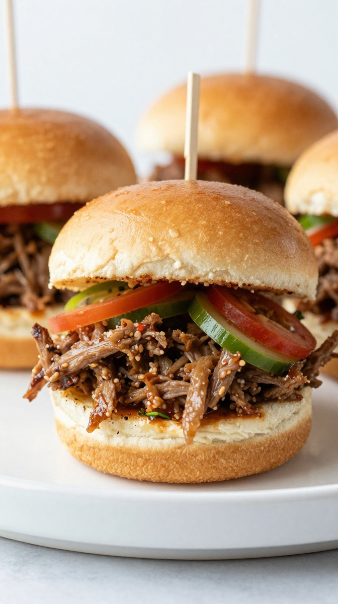 Toxic Slaw Mini Pulled Pork Sliders