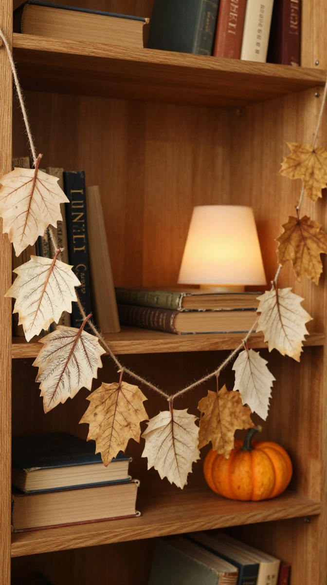 Upcycle Old Books into Fall Leaf Garlands