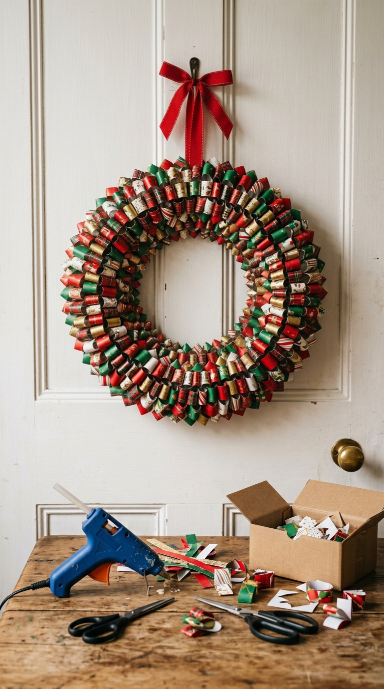 Upcycled Wreath From