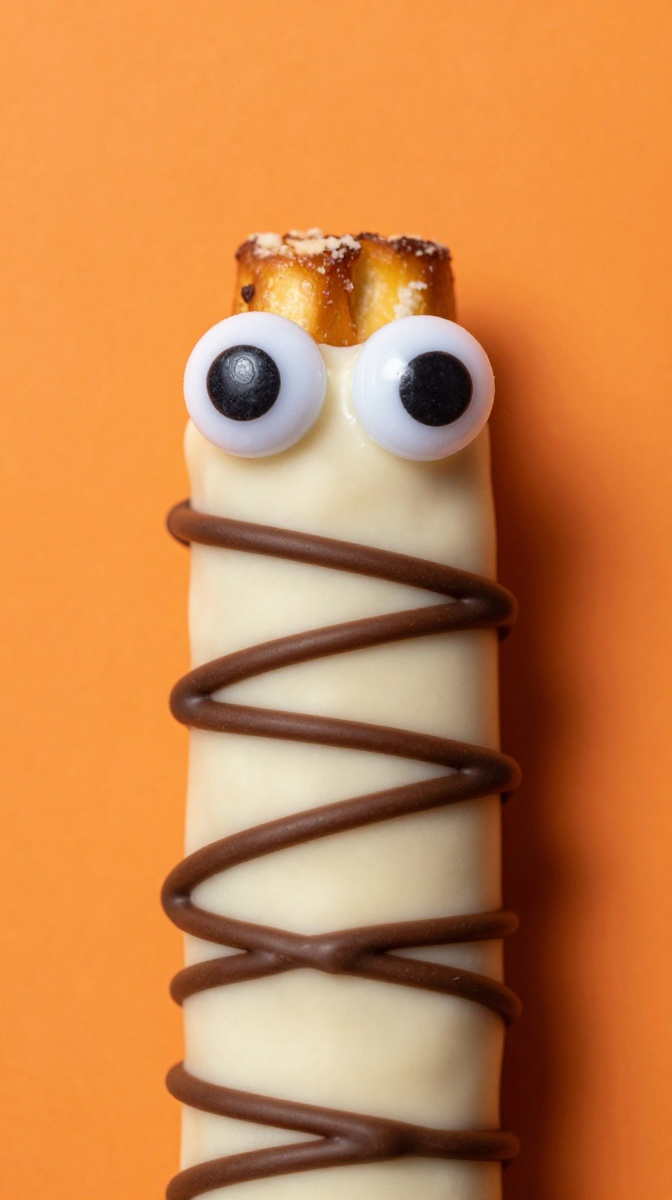 White Chocolate Pretzel Mummies