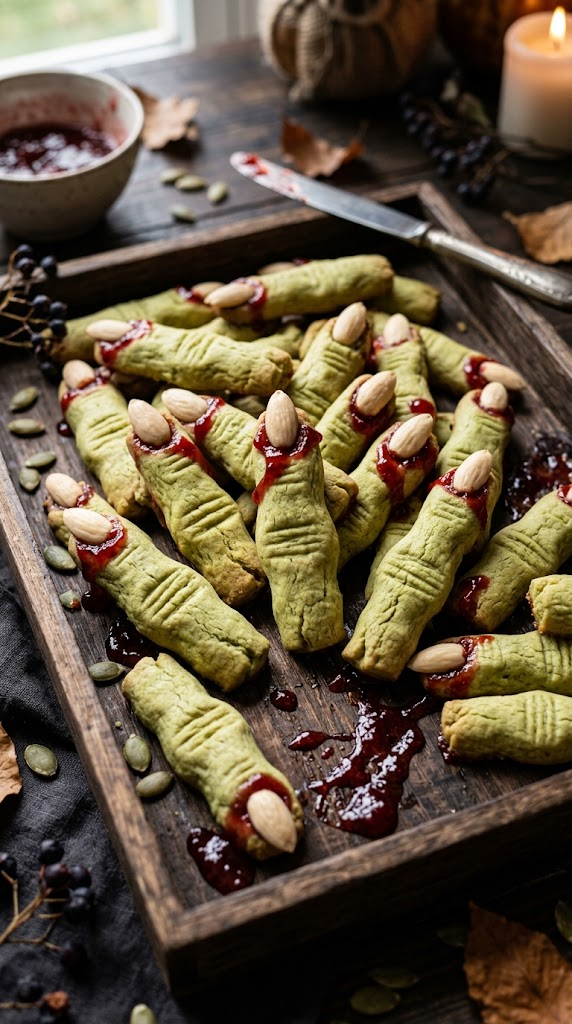 Wicked Witch Finger Shortbread Cookies