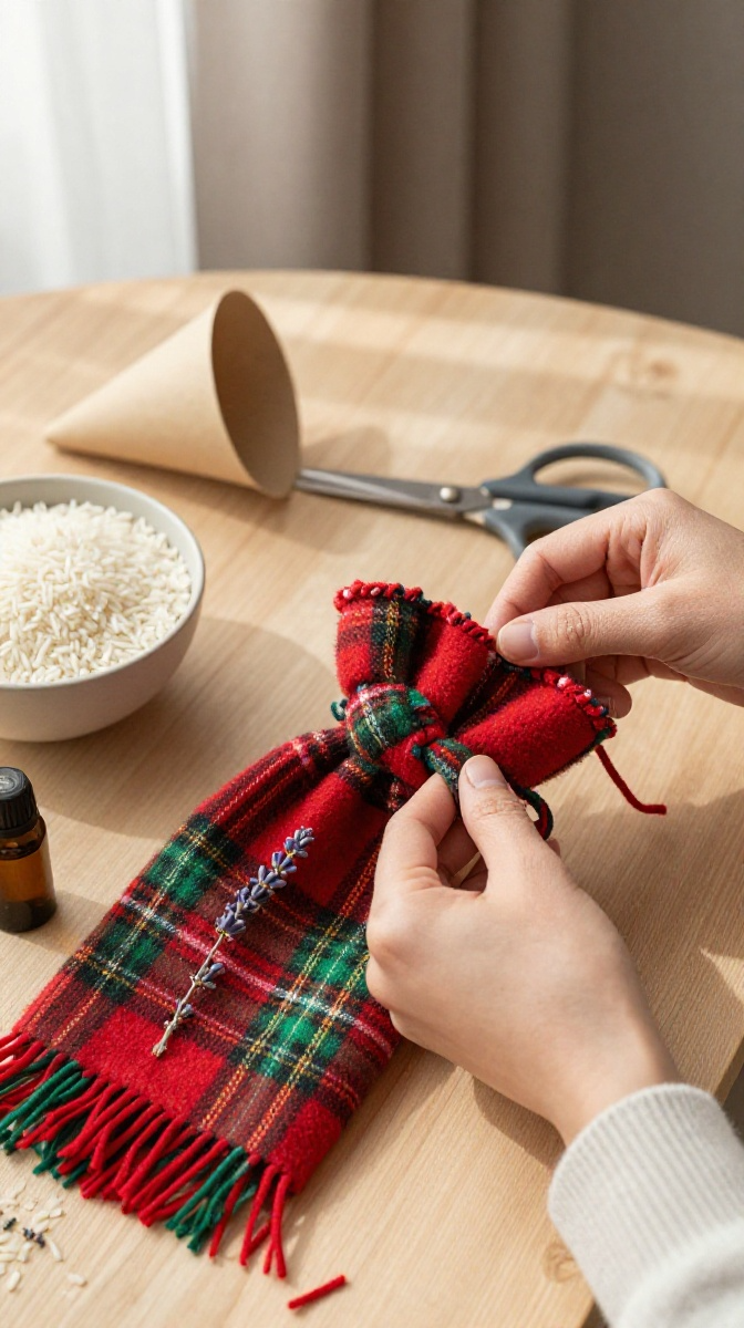 Winter Craft No-Sew Fleece Hand Warmers