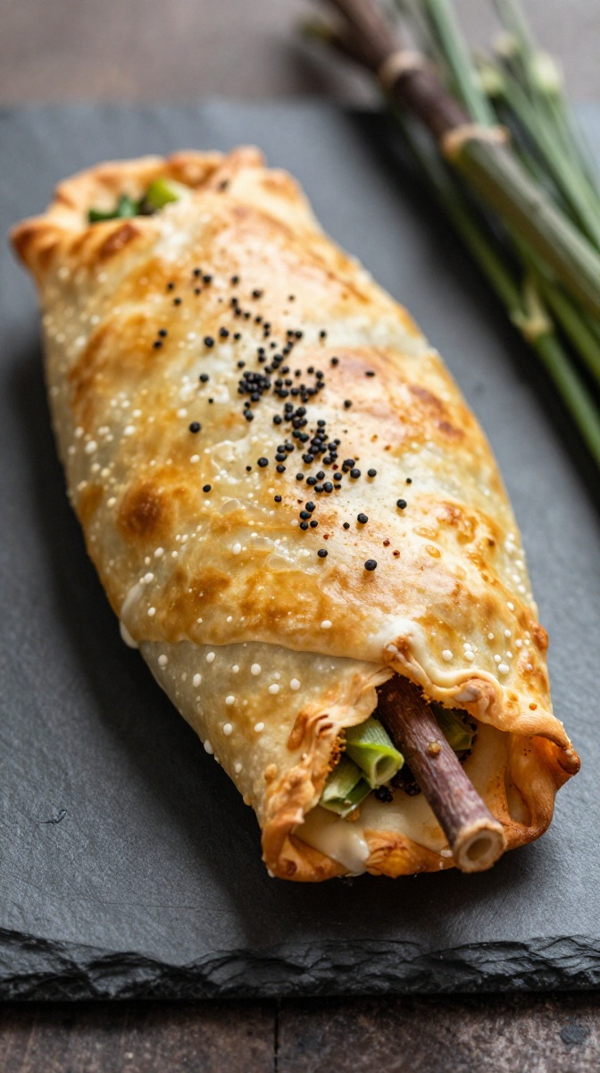 Witch’s Broomstick Calzone Rolls