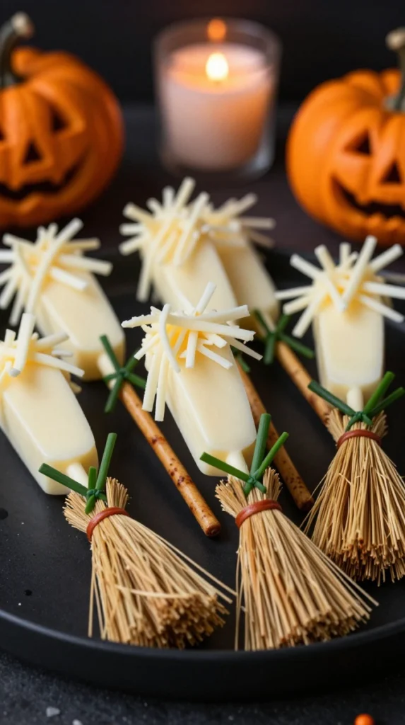 Witch’s Broomstick Cheese Snacks 🧙‍♀️