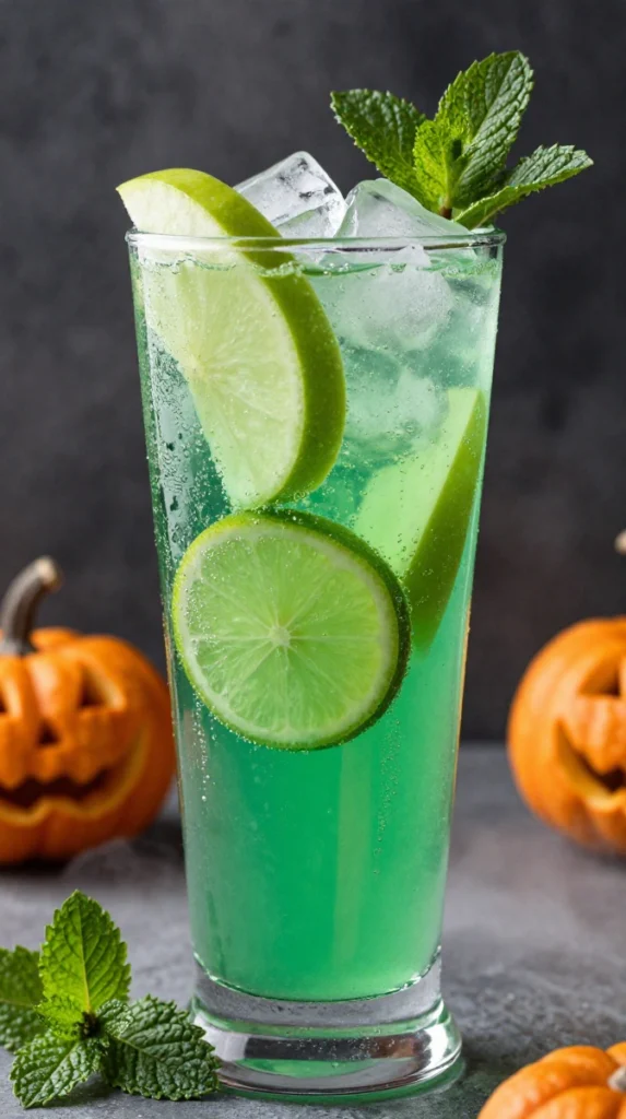 Witch’s Green Apple Halloween Punch