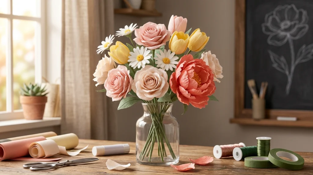 DIY Paper Flowers Step by Step
