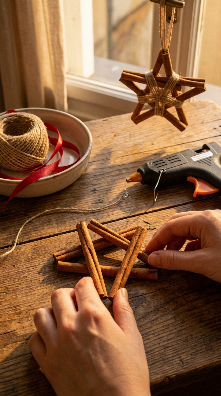 Rustic Cinnamon Stick Ornaments